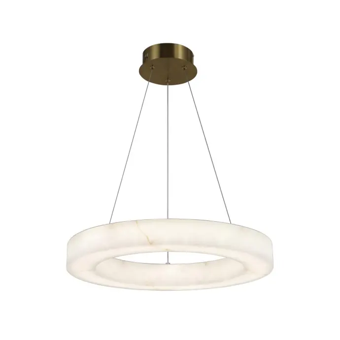 โมเดิร์นเศวตศิลาแหวนไฟ LED จี้